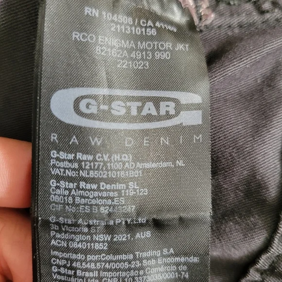 G-Star Raw Cargo Line Enigma Motor Jacket Size Medium